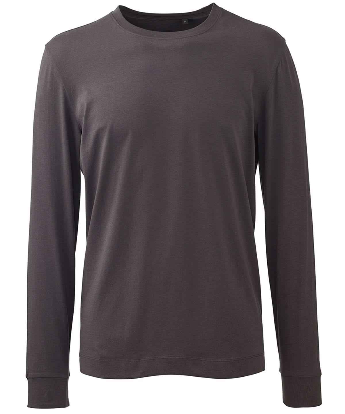 Anthem Mens long sleeve t shirt AM011 - Charcoal - Customisable T-Shirt