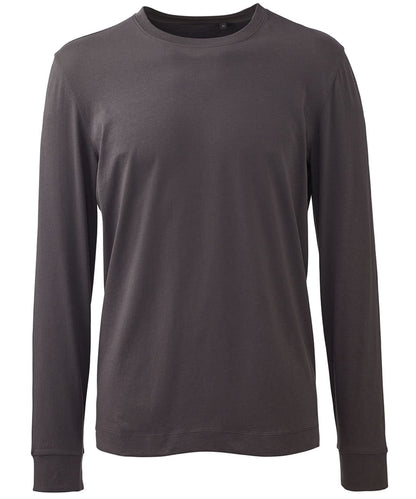 Anthem Mens long sleeve t shirt AM011 - Charcoal - Customisable T-Shirt