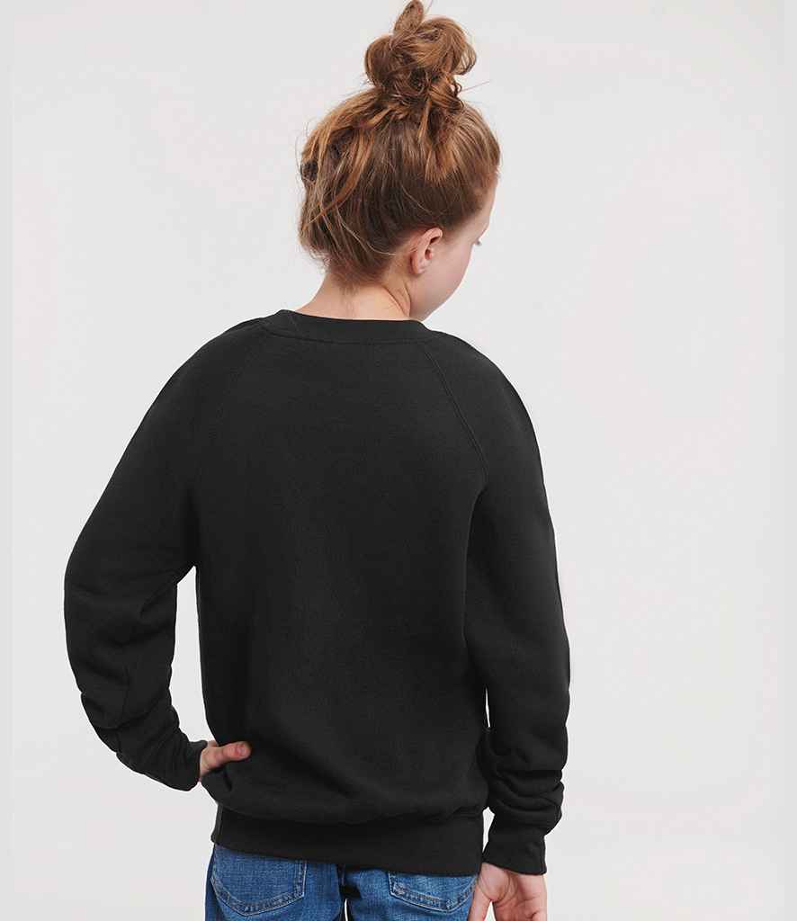 Russell Athletic Kids Raglan Sweatshirt - 762B - - Customisable Sweatshirt