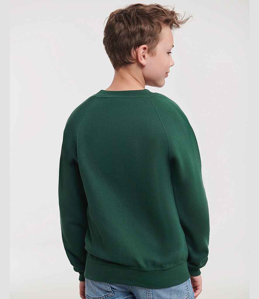 Russell Athletic Kids Raglan Sweatshirt - 762B - - Customisable Sweatshirt