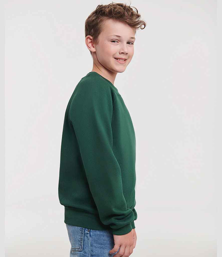 Russell Athletic Kids Raglan Sweatshirt - 762B - - Customisable Sweatshirt