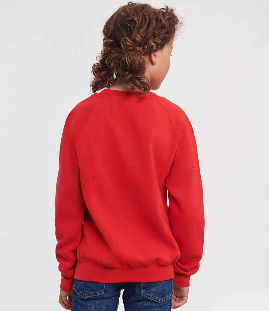 Russell Athletic Kids Raglan Sweatshirt - 762B - - Customisable Sweatshirt