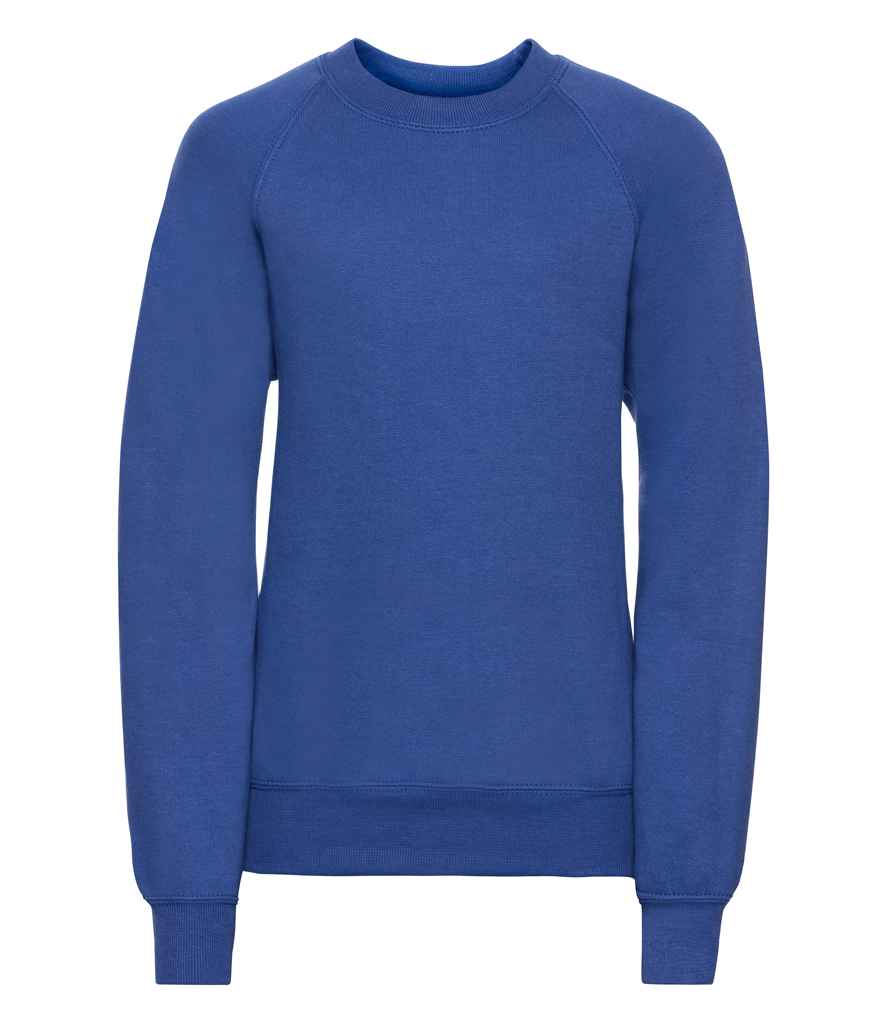Russell Athletic Kids Raglan Sweatshirt - 762B - Bright Royal - Customisable Sweatshirt