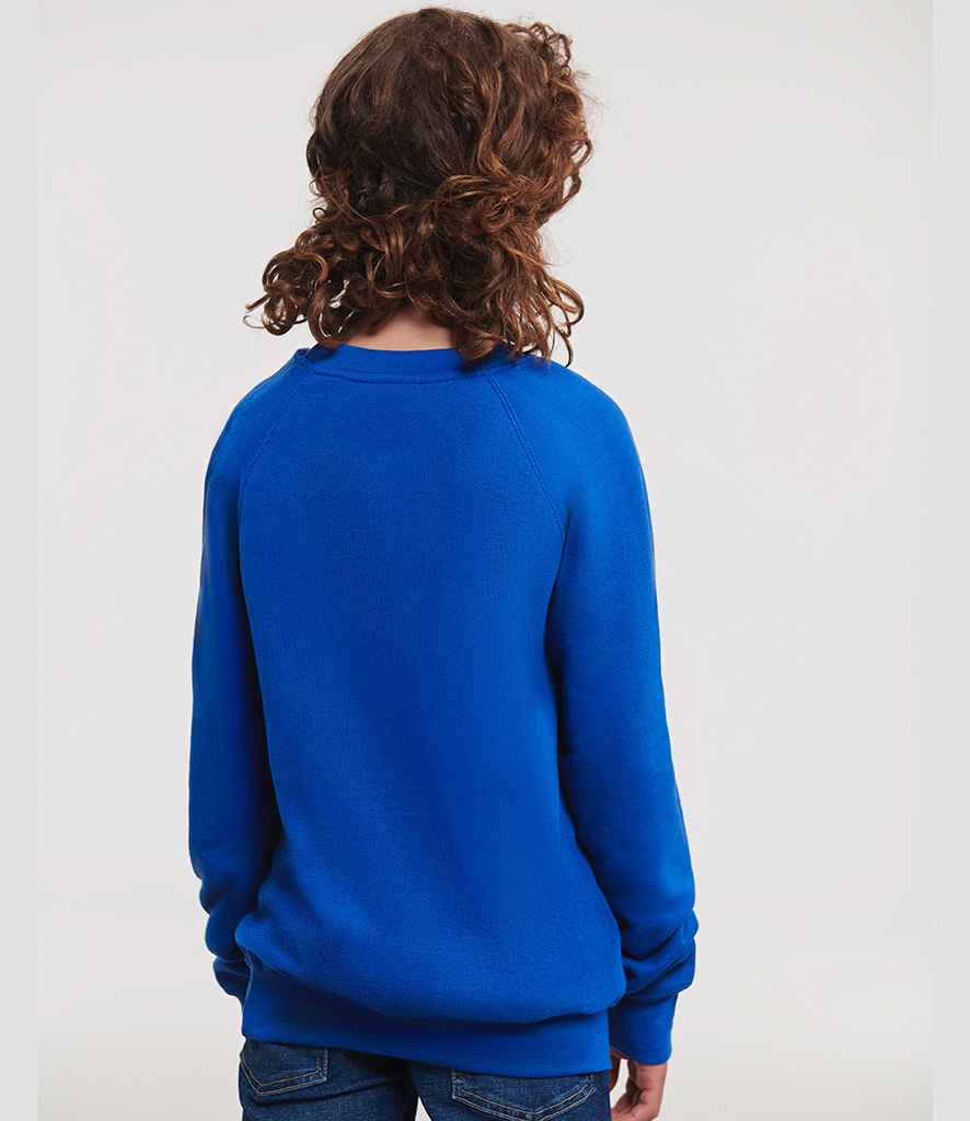 Russell Athletic Kids Raglan Sweatshirt - 762B - - Customisable Sweatshirt