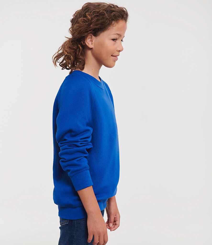 Russell Athletic Kids Raglan Sweatshirt - 762B - - Customisable Sweatshirt