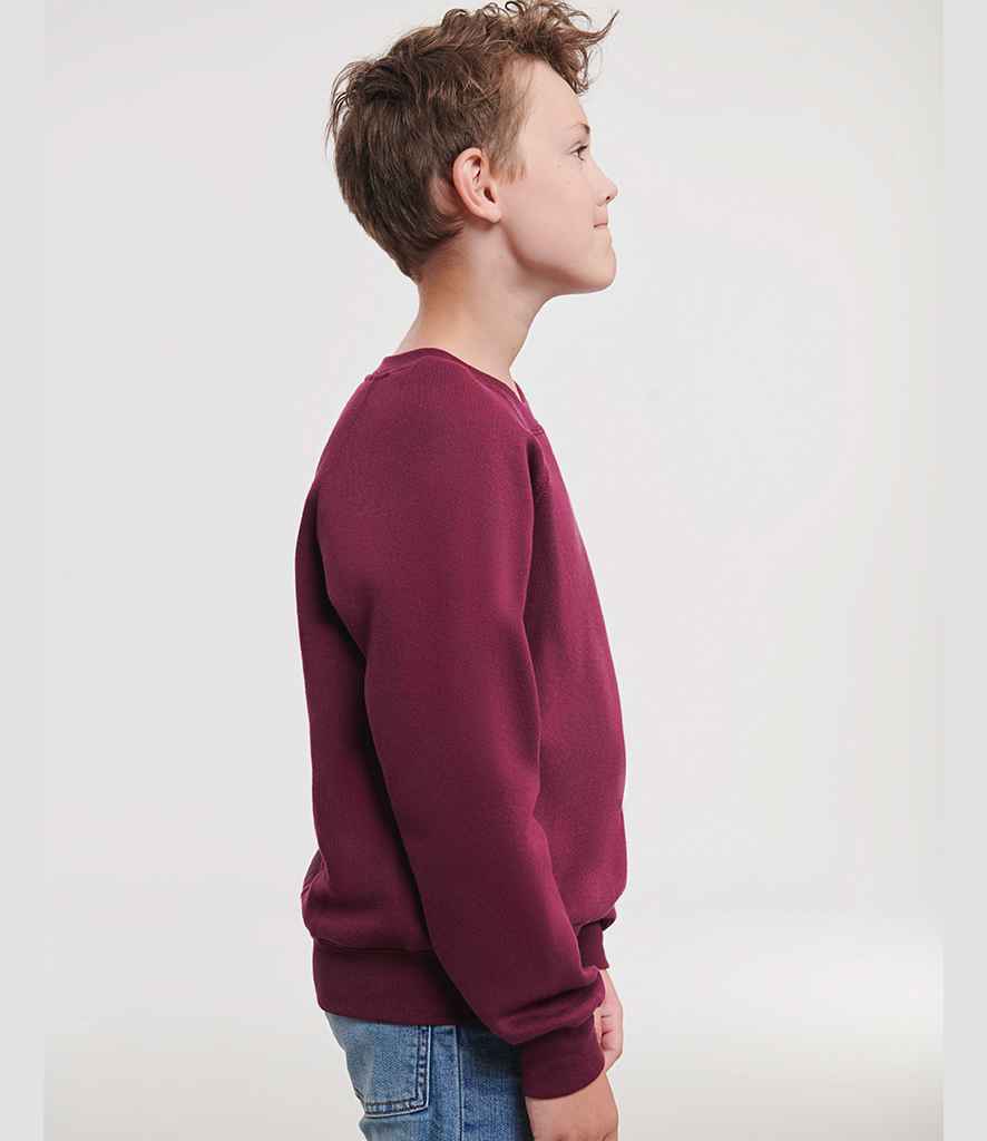 Russell Athletic Kids Raglan Sweatshirt - 762B - - Customisable Sweatshirt