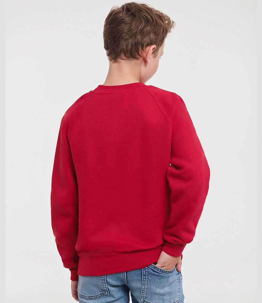 Russell Athletic Kids Raglan Sweatshirt - 762B - - Customisable Sweatshirt