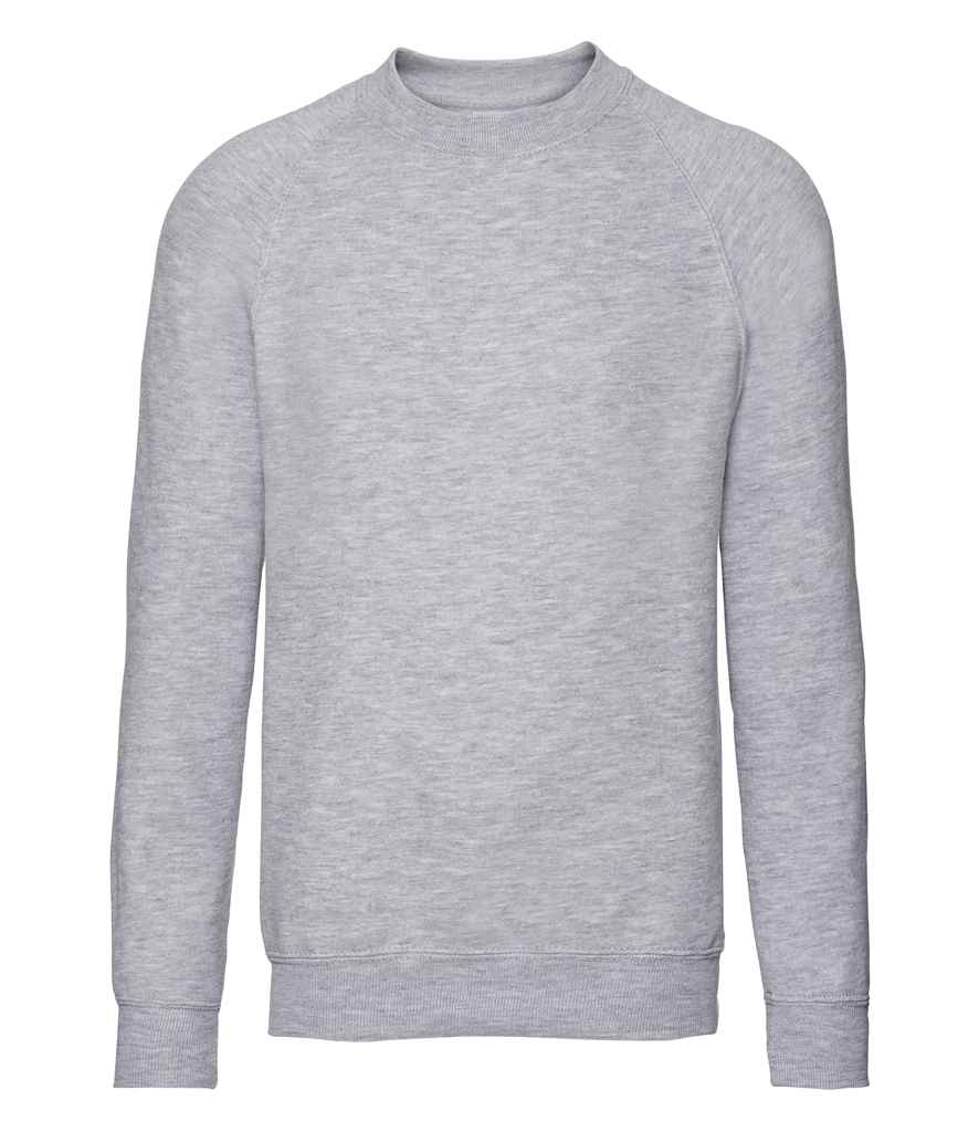 Russell Athletic Kids Raglan Sweatshirt - 762B - Light Oxford - Customisable Sweatshirt