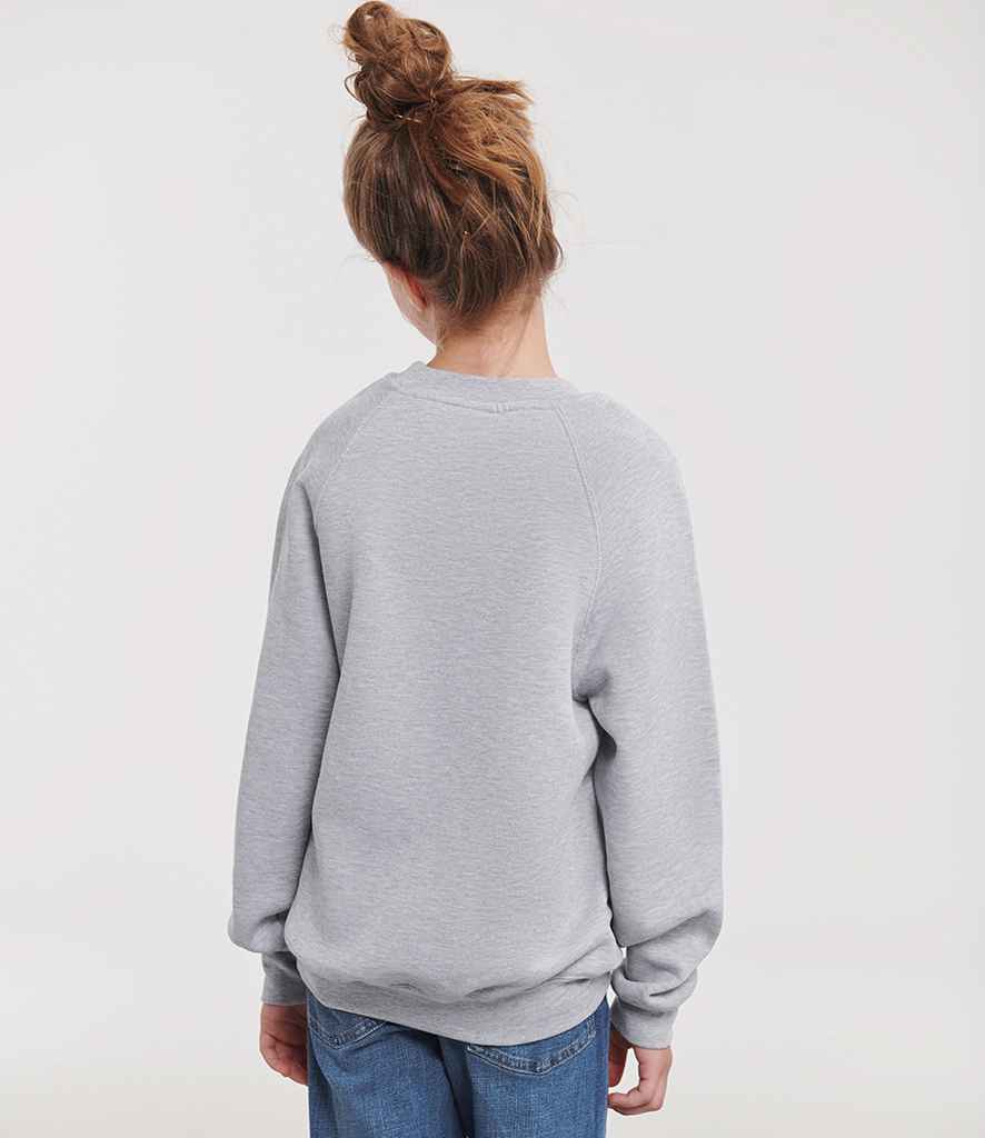 Russell Athletic Kids Raglan Sweatshirt - 762B - - Customisable Sweatshirt