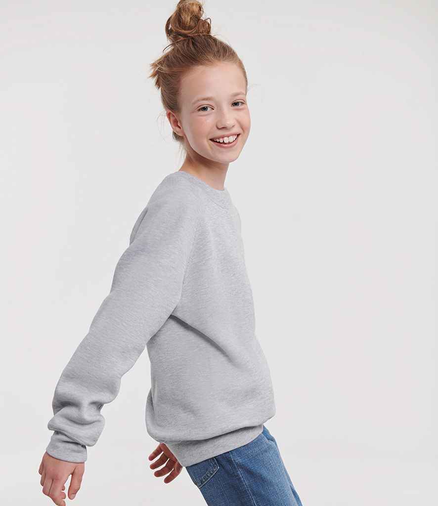 Russell Athletic Kids Raglan Sweatshirt - 762B - - Customisable Sweatshirt