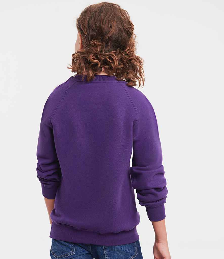 Russell Athletic Kids Raglan Sweatshirt - 762B - - Customisable Sweatshirt