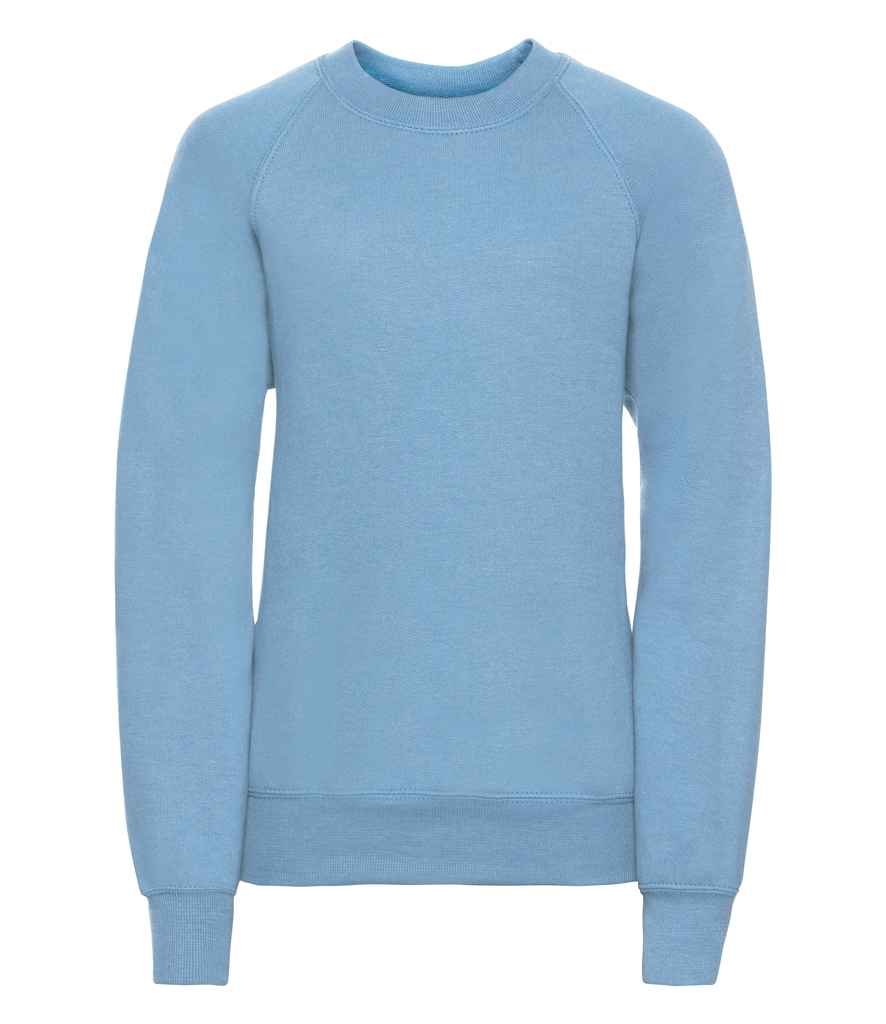 Russell Athletic Kids Raglan Sweatshirt - 762B - Sky Blue - Customisable Sweatshirt