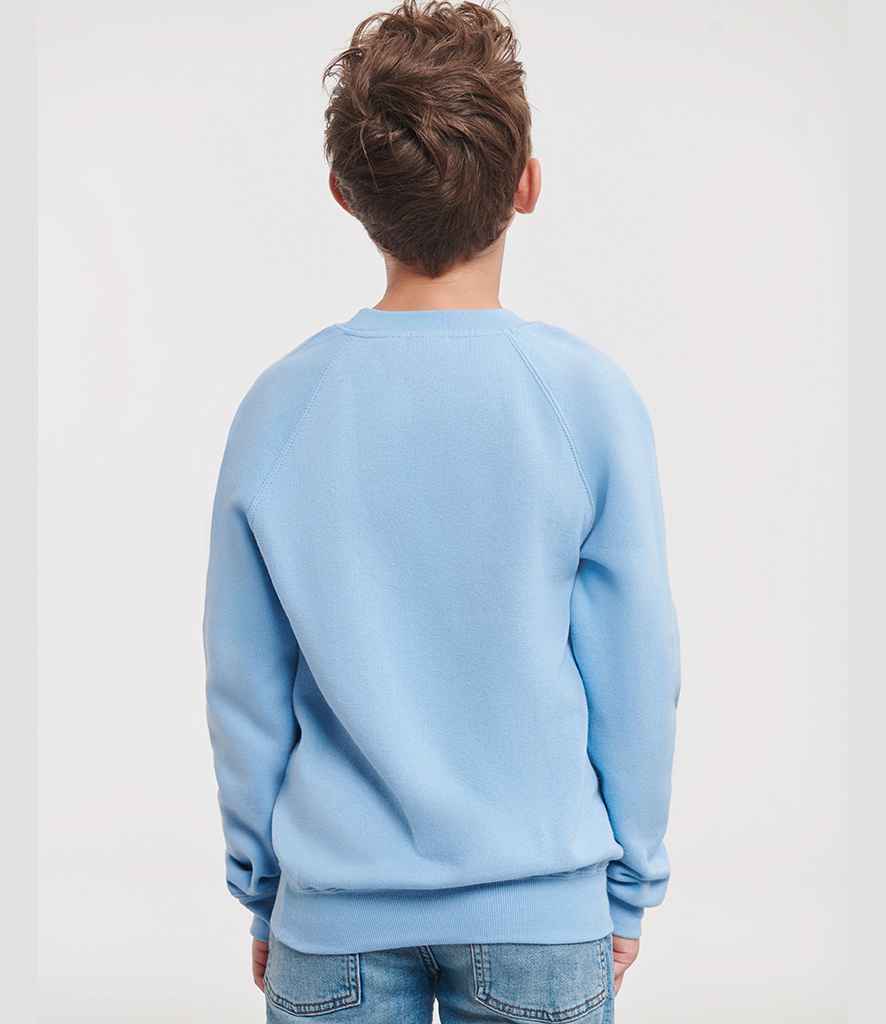 Russell Athletic Kids Raglan Sweatshirt - 762B - - Customisable Sweatshirt