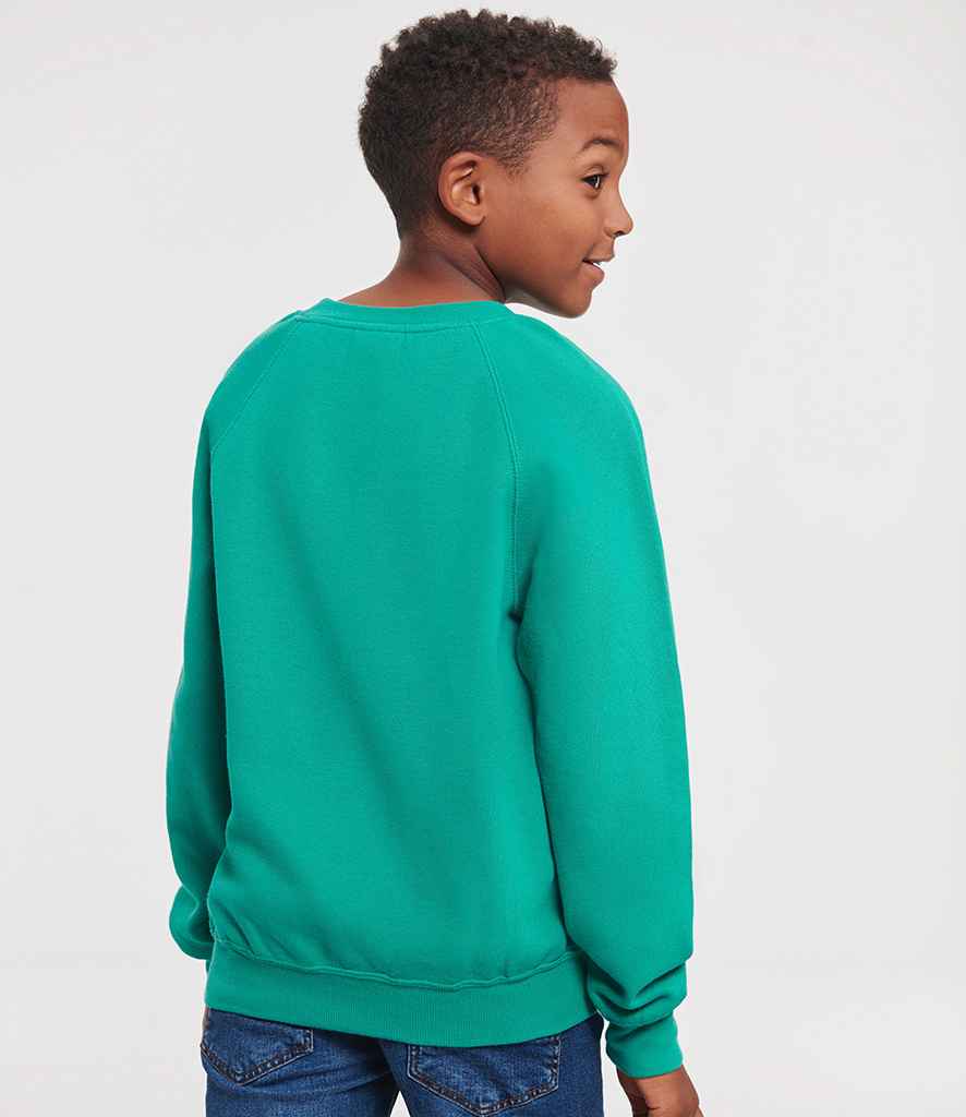 Russell Athletic Kids Raglan Sweatshirt - 762B - - Customisable Sweatshirt