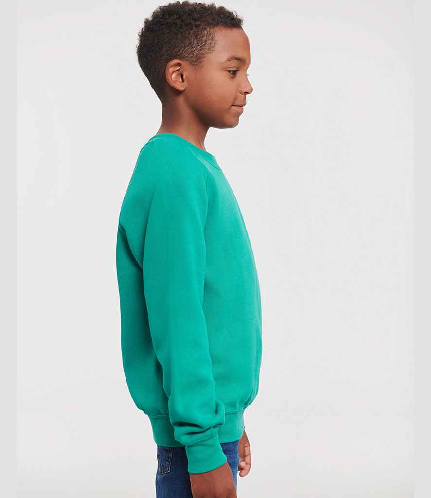 Russell Athletic Kids Raglan Sweatshirt - 762B - - Customisable Sweatshirt