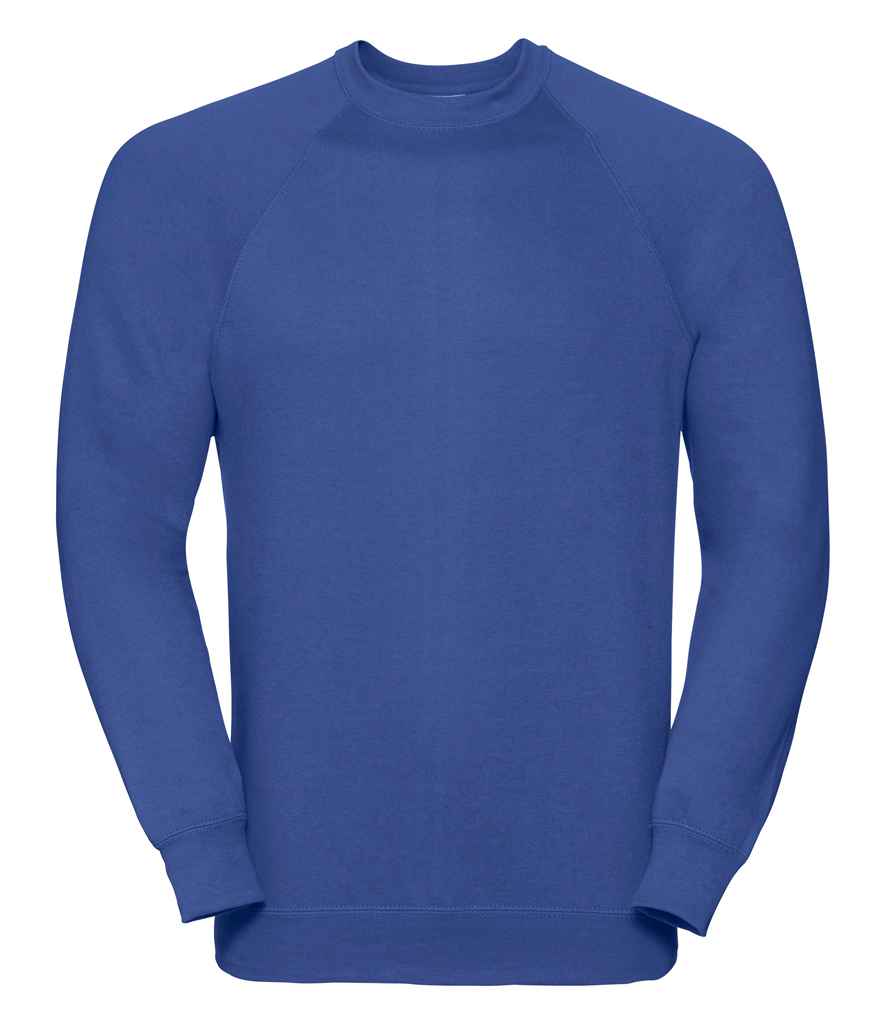 Russell Athletic Raglan Sweatshirt - 762M - Bright Royal - Customisable Sweatshirt