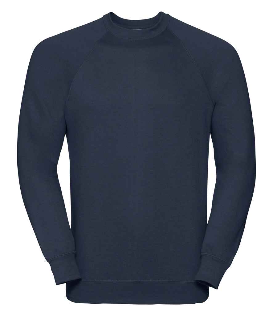 Russell Athletic Raglan Sweatshirt - 762M - French Navy - Customisable Sweatshirt