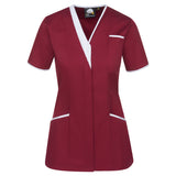 Maroon - White