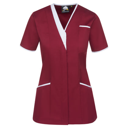 Maroon - White
