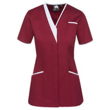 Maroon - White