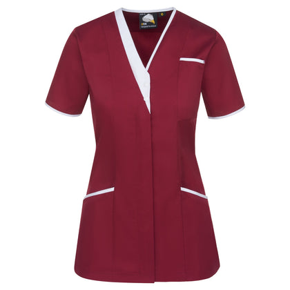 Maroon - White