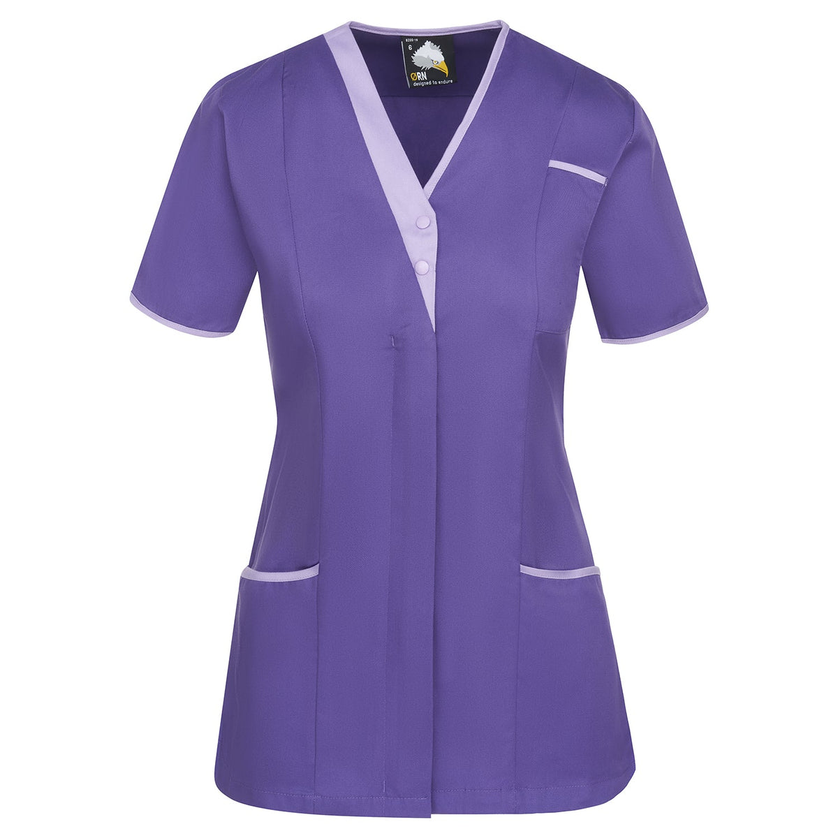 Tonia VNeck Tunic - 8200 - Purple - Lilac - Customisable Healthcare