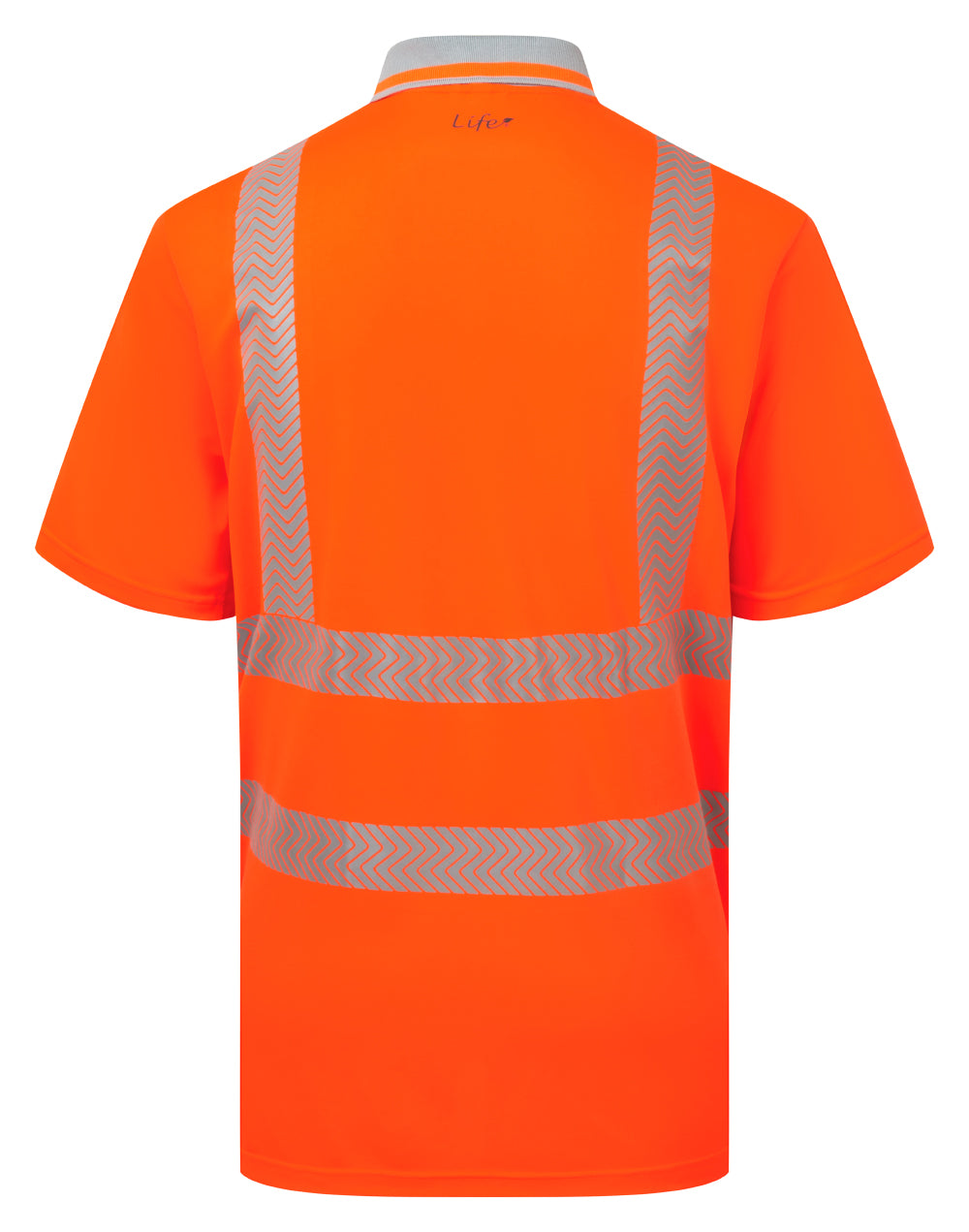 Short Sleeve Polo Shirt Orange Bamboo Content - LFE924 - - Customisable Polo Shirts