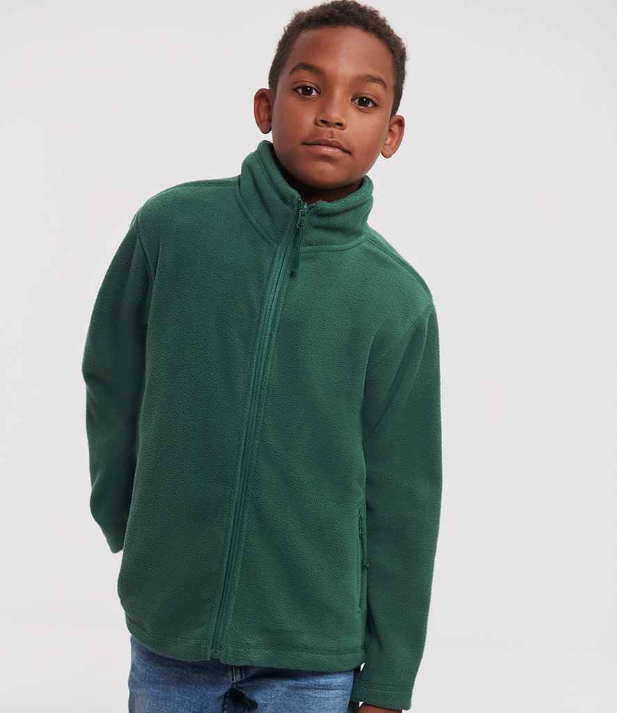 Russell Athletic Kids Outdoor Fleece Jacket - 870B - - Customisable Fleece