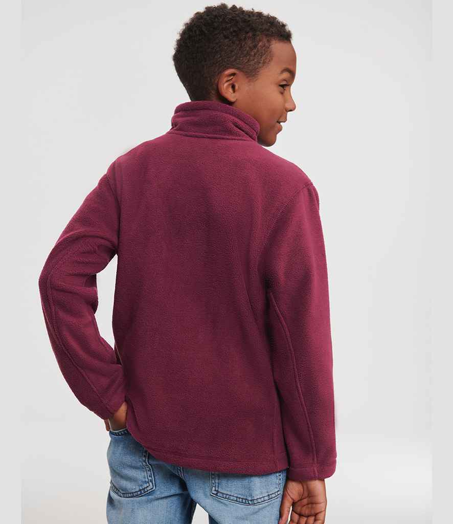 Russell Athletic Kids Outdoor Fleece Jacket - 870B - - Customisable Fleece