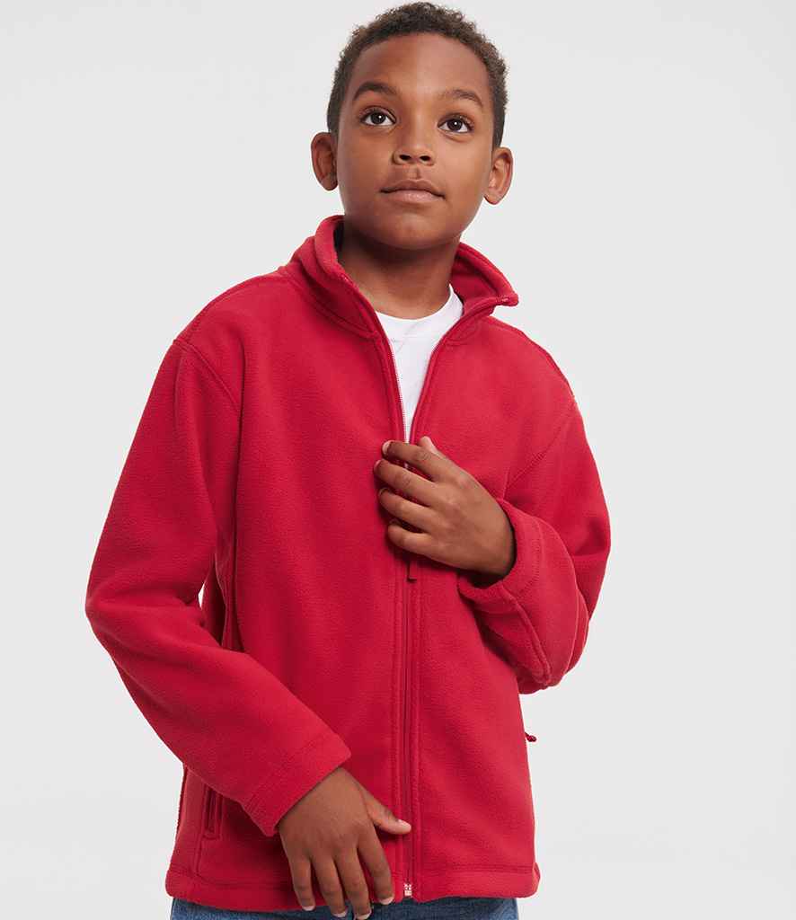 Russell Athletic Kids Outdoor Fleece Jacket - 870B - - Customisable Fleece