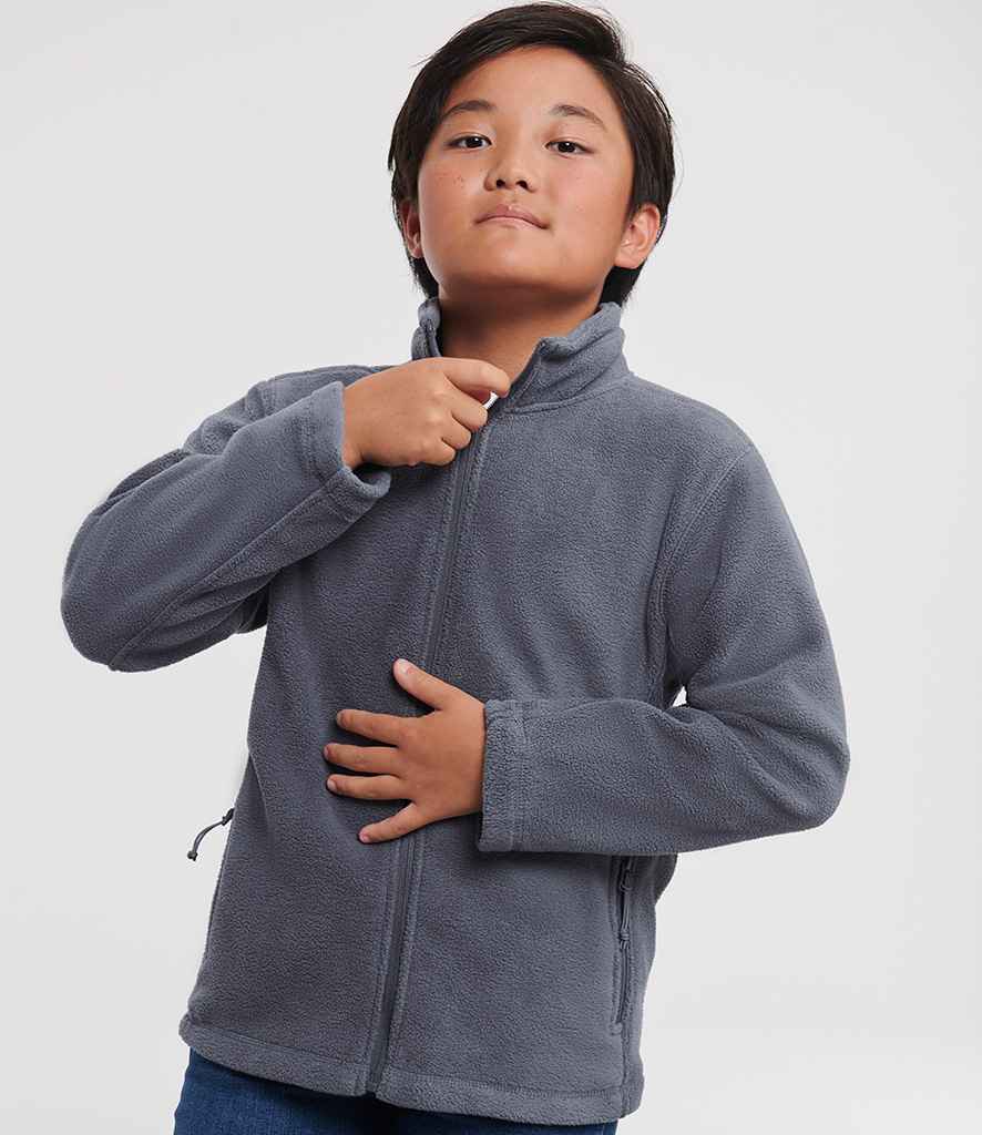 Russell Athletic Kids Outdoor Fleece Jacket - 870B - - Customisable Fleece