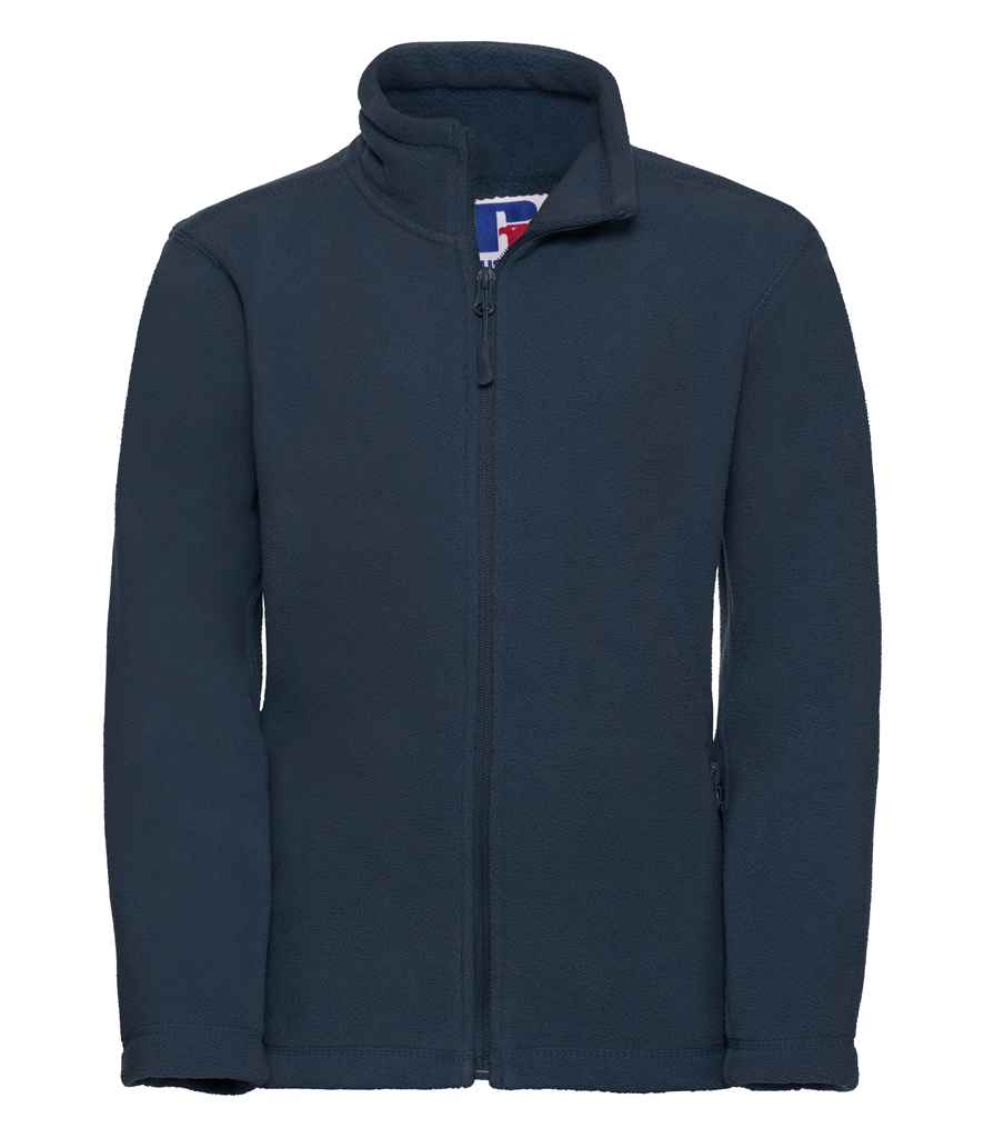 Russell Athletic Kids Outdoor Fleece Jacket - 870B - French Navy - Customisable Fleece