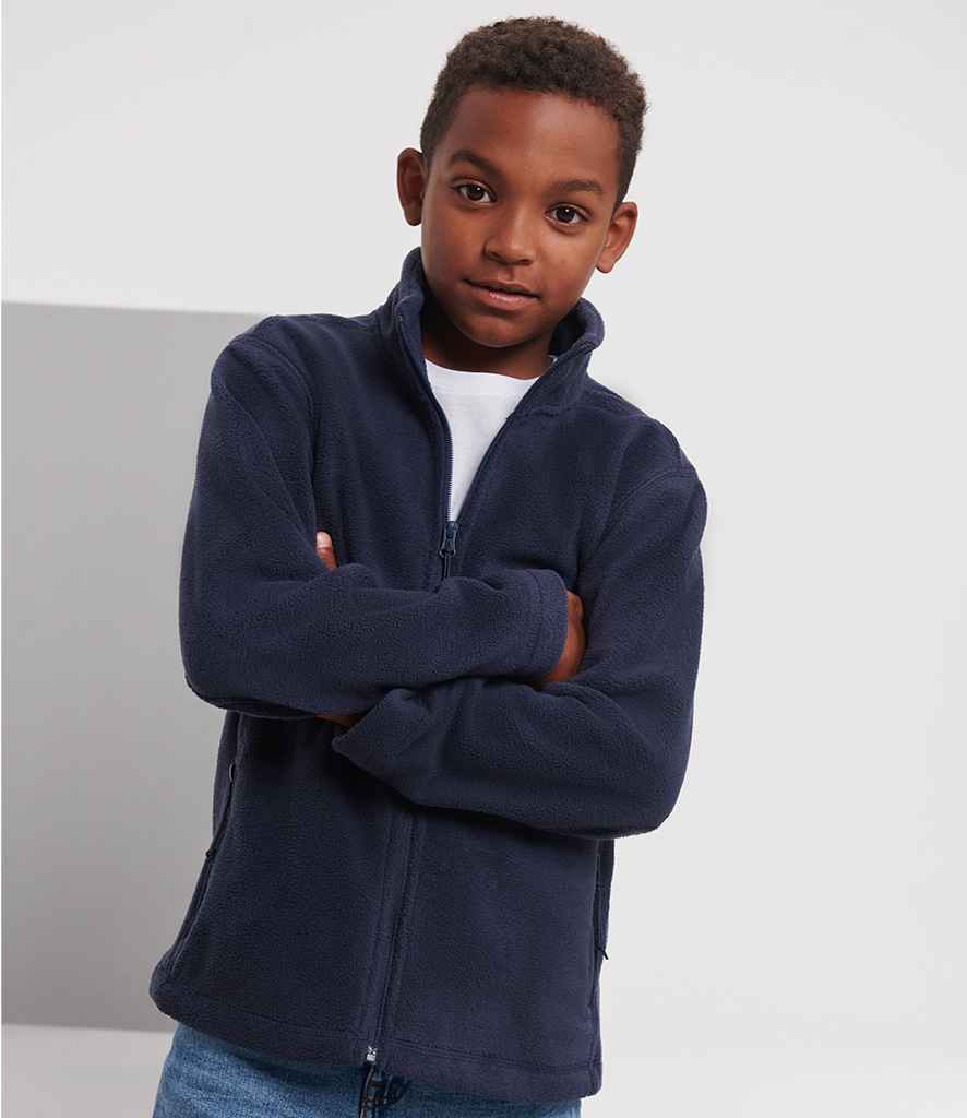Russell Athletic Kids Outdoor Fleece Jacket - 870B - - Customisable Fleece