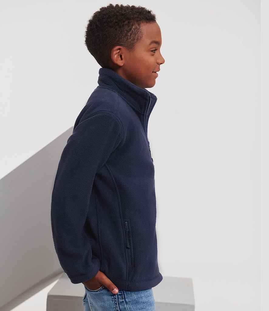 Russell Athletic Kids Outdoor Fleece Jacket - 870B - - Customisable Fleece
