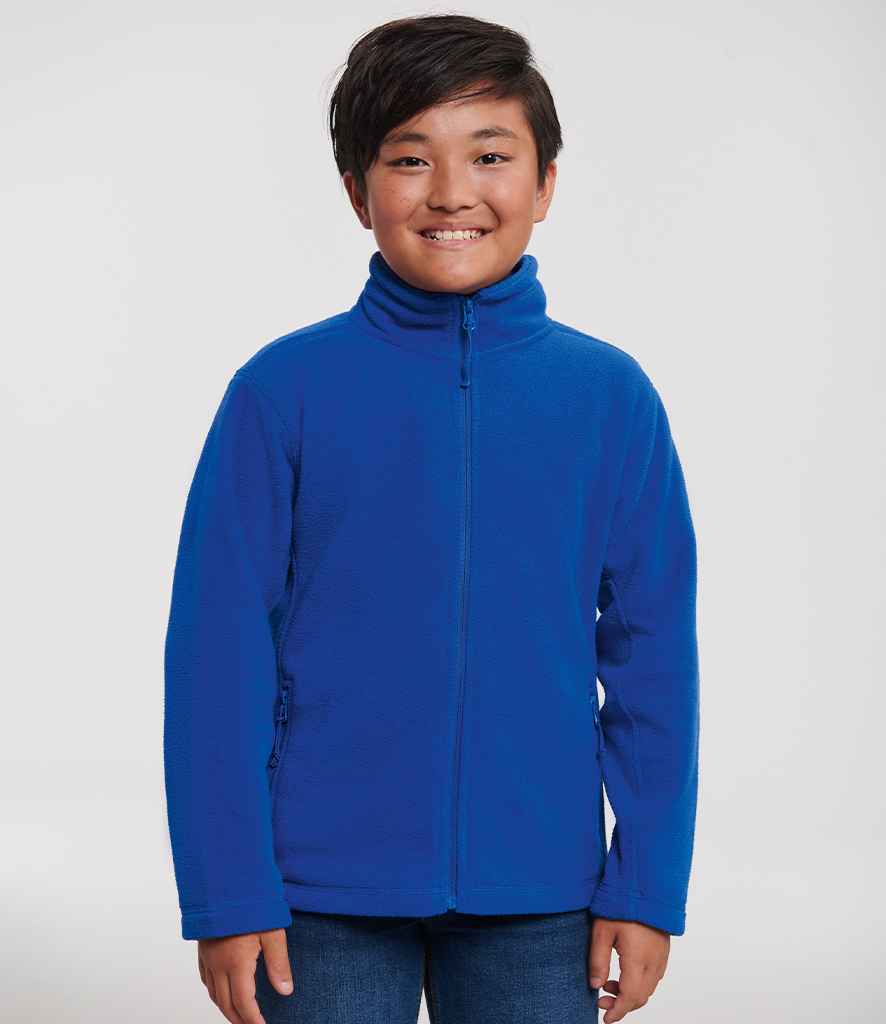 Russell Athletic Kids Outdoor Fleece Jacket - 870B - - Customisable Fleece