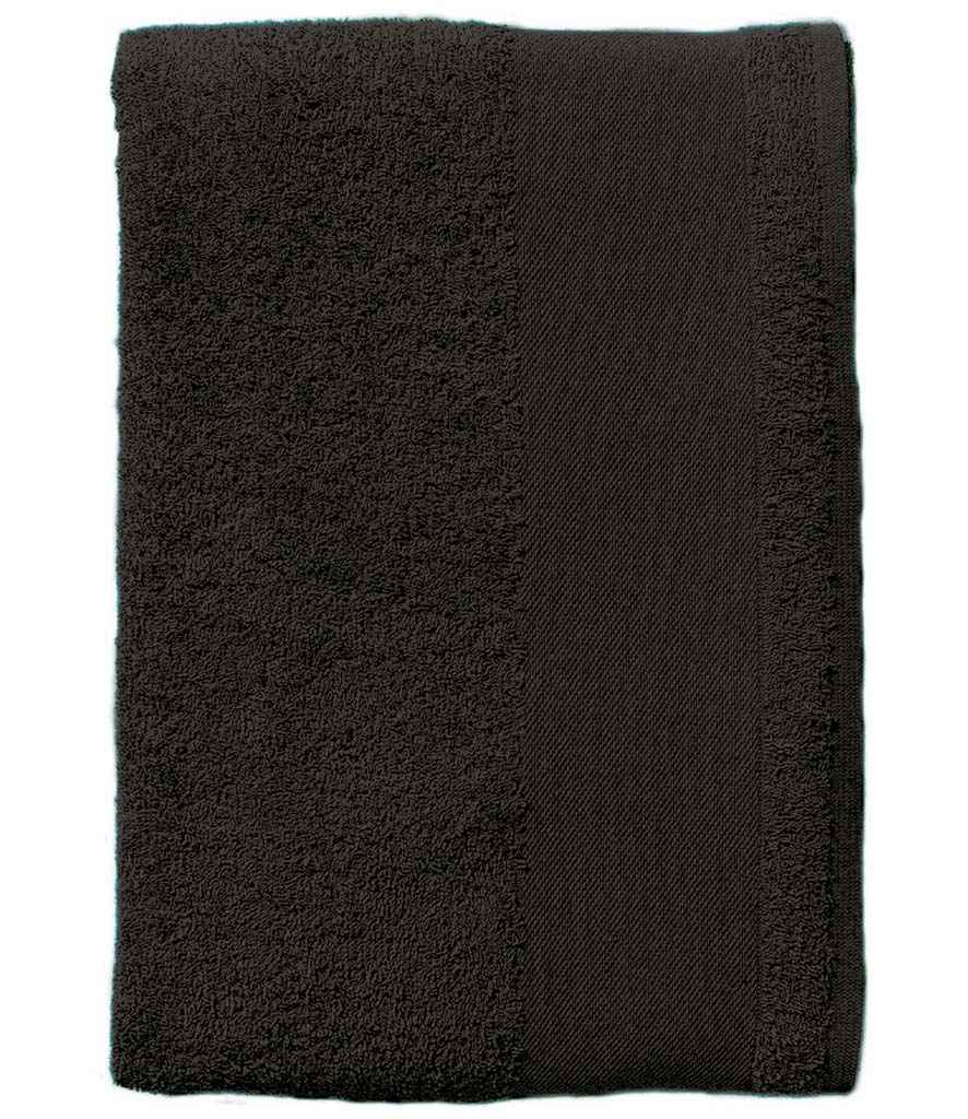 SOL'S Island 30 Guest Towel - 89200 - Black ONE - Customisable Towel