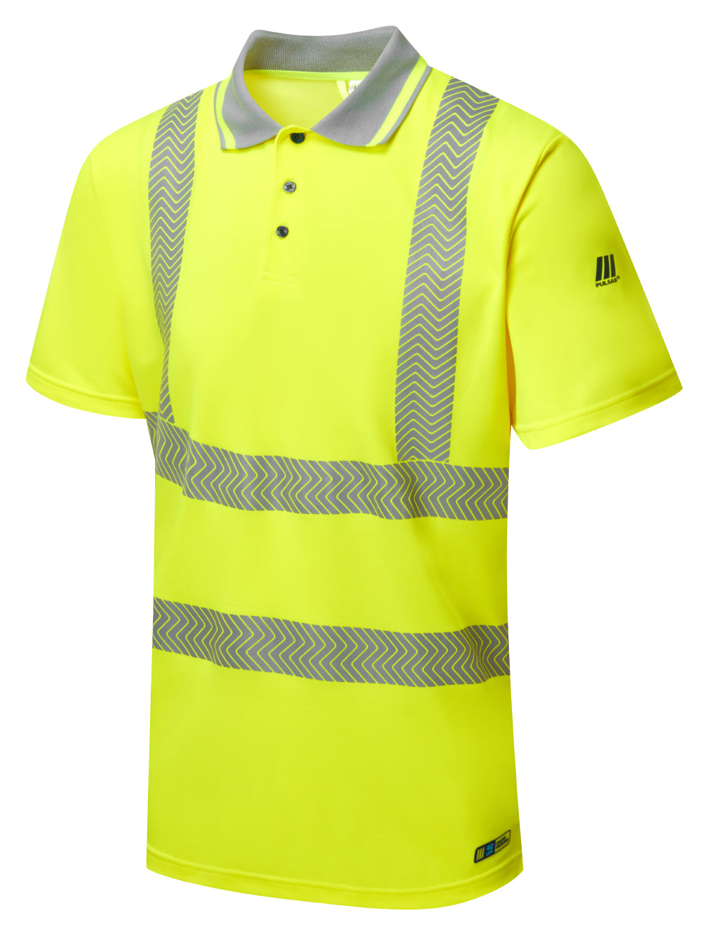 Short Sleeve Polo Shirt Yellow Bamboo Content - LFE923 - - Customisable Polo Shirts
