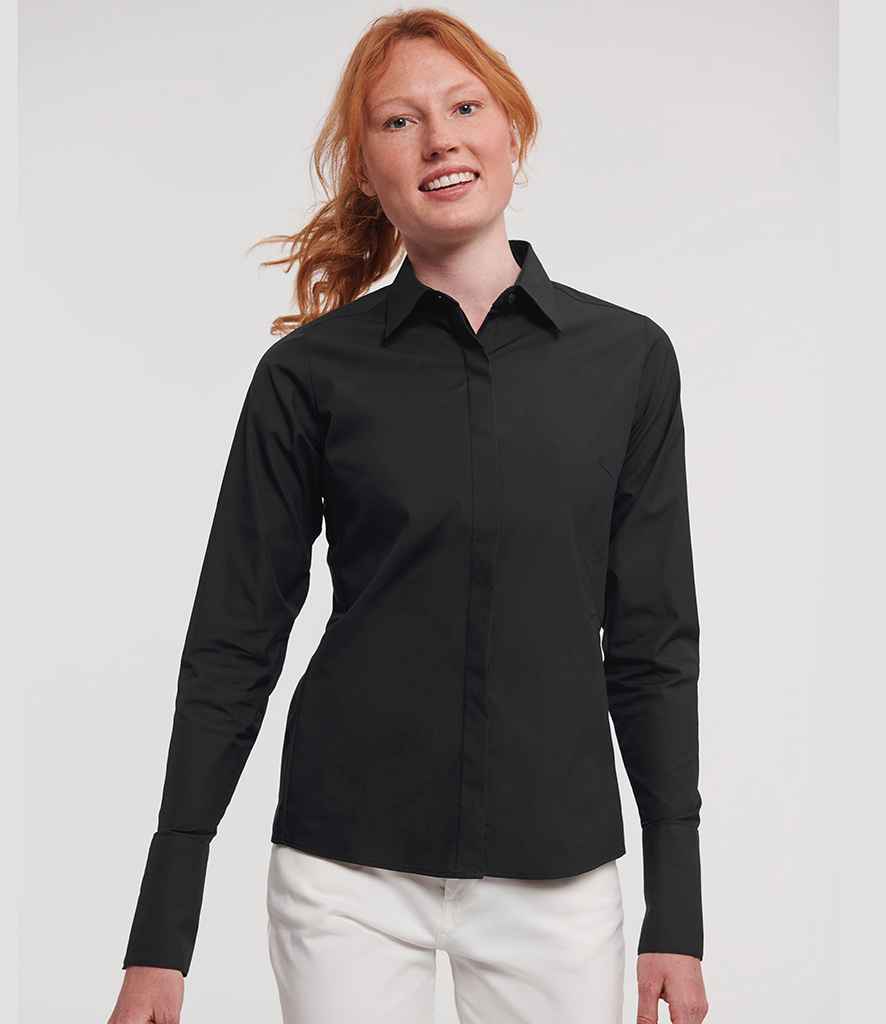 Russell Athletic Collection Ladies Ultimate Stretch Shirt - 960F