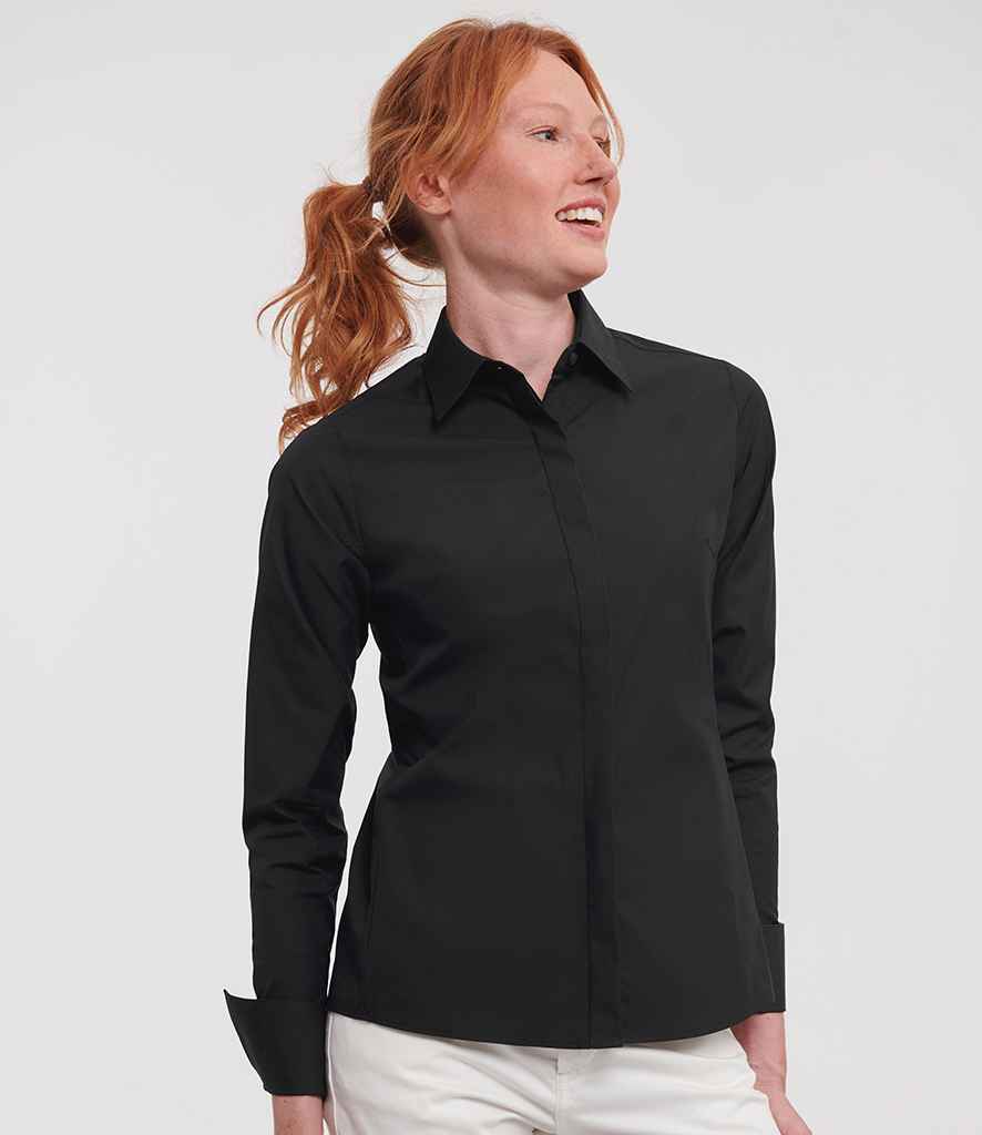 Russell Athletic Collection Ladies Ultimate Stretch Shirt - 960F