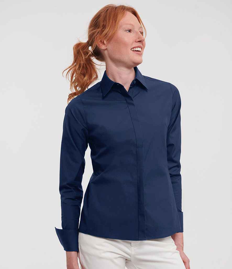 Russell Athletic Collection Ladies Ultimate Stretch Shirt - 960F