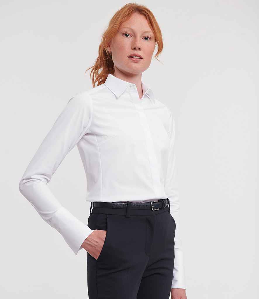 Russell Athletic Collection Ladies Ultimate Stretch Shirt - 960F