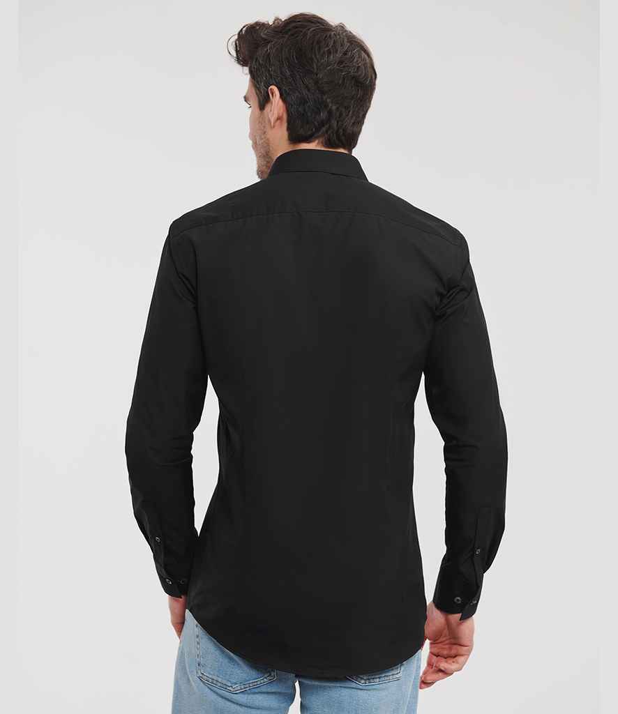 Russell Athletic Collection Long Sleeve Ultimate Stretch Shirt - 960M - - Customisable Shirt