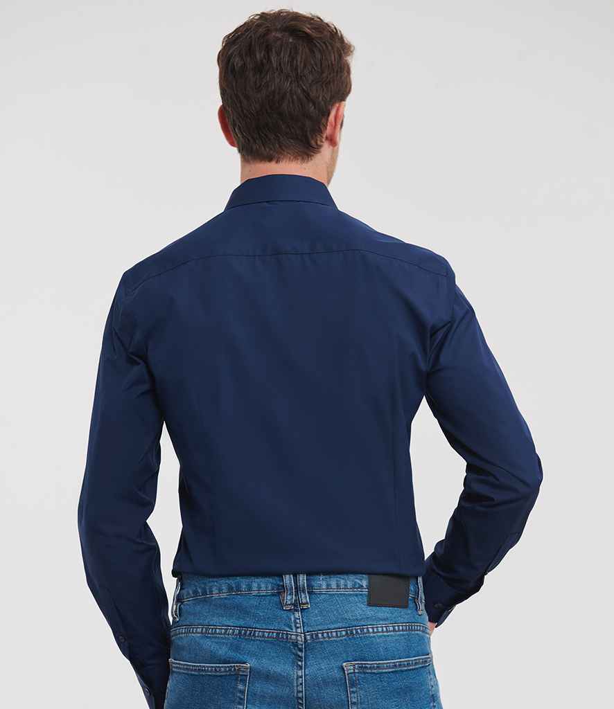 Russell Athletic Collection Long Sleeve Ultimate Stretch Shirt - 960M - - Customisable Shirt