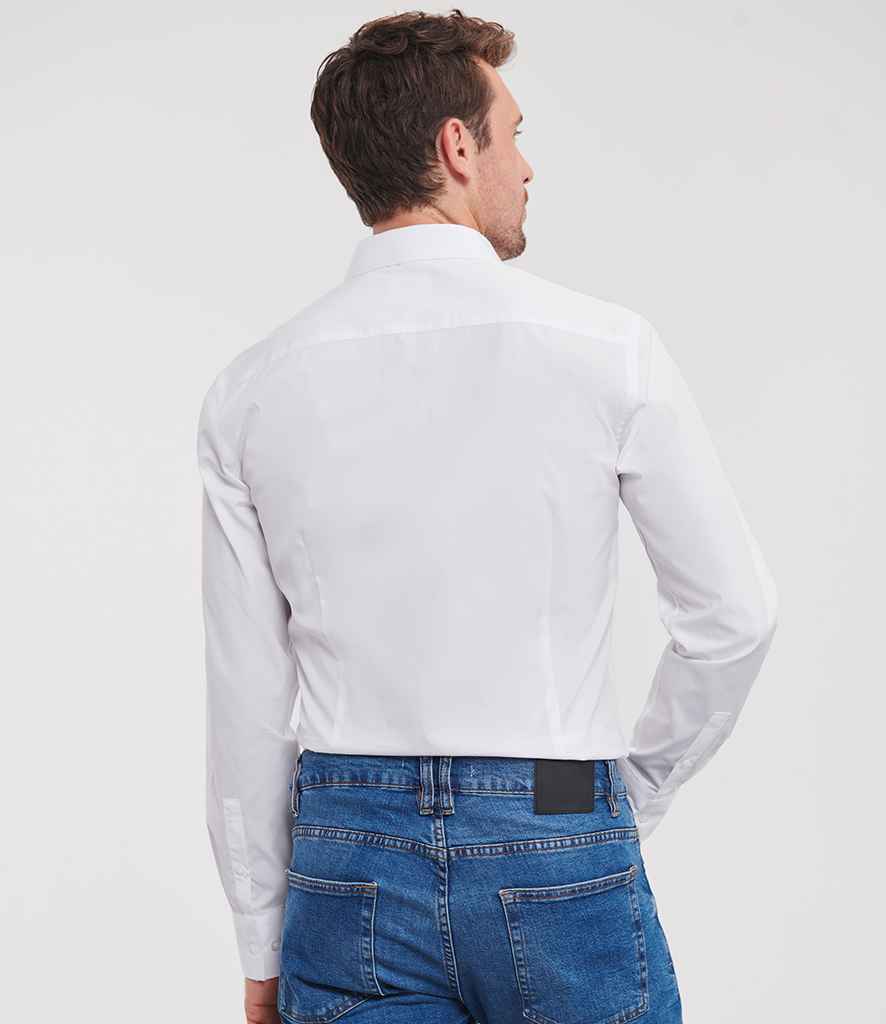 Russell Athletic Collection Long Sleeve Ultimate Stretch Shirt - 960M - - Customisable Shirt