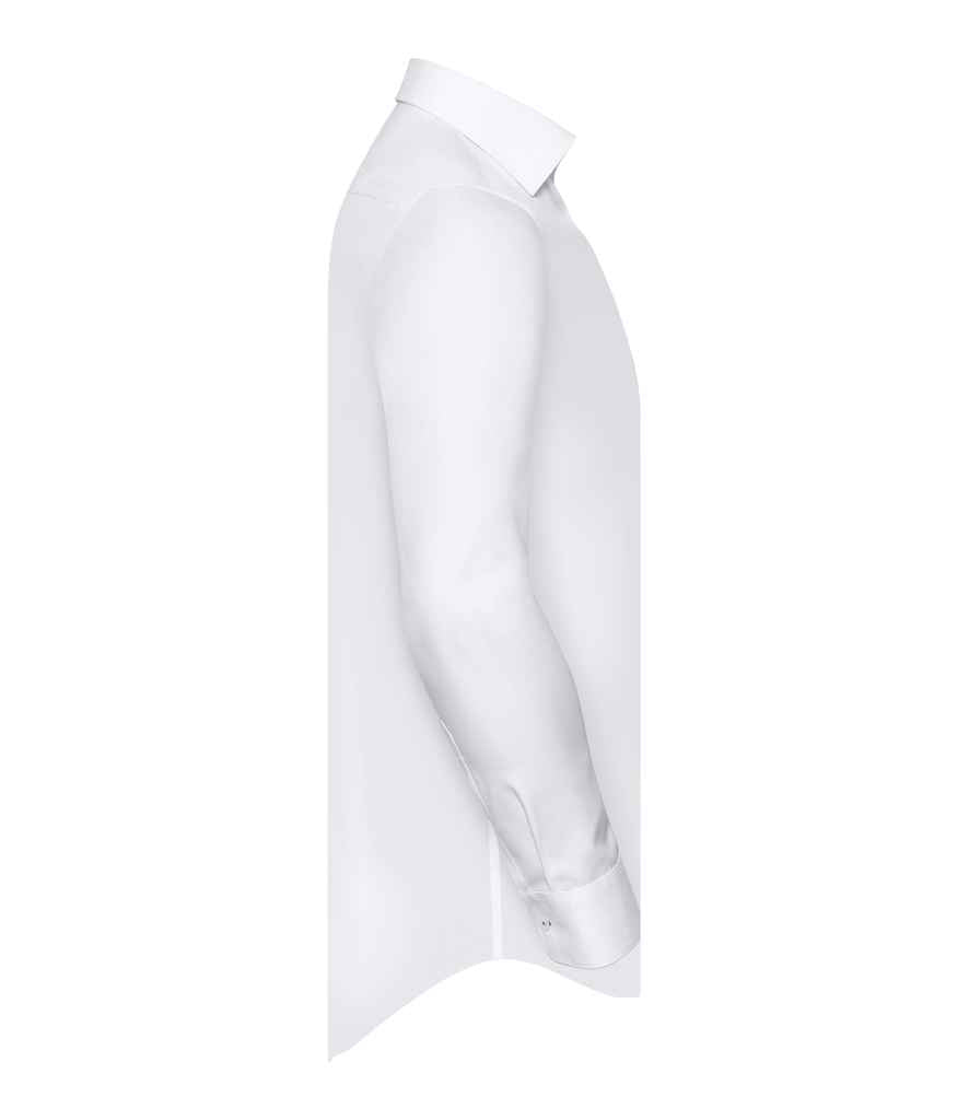 Russell Athletic Collection Long Sleeve Contrast Herringbone Shirt - 964M