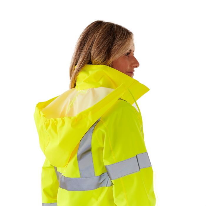 Ladies Hi Vis Yellow Sophia Lightweight Jacket - HV302 - - Customisable Jacket