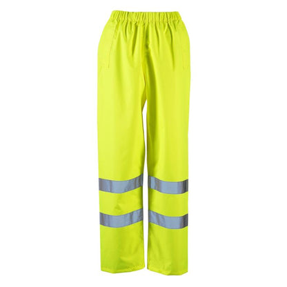 Ladies Hi Vis Yellow Dua Over-Trouser - HV312 - - Customisable Trousers