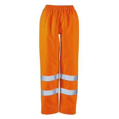 Ladies Hi Vis Orange Dua Over-Trouser - HV313 - Orange - Customisable Trousers