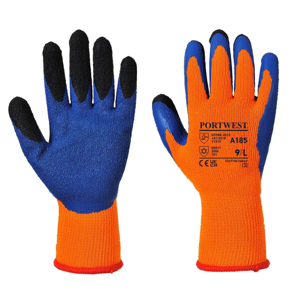 Cold 7 Latex Crinkle Finger Dipped Glove - A185