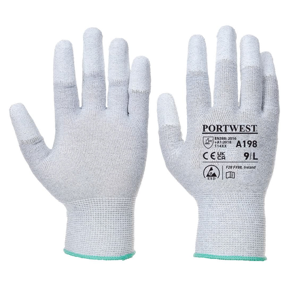 Esd 13 Pu Fingertip Glove - A198